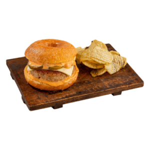 Glazed Smash Chicken Burger